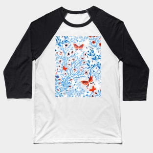 Copy of FLORAL DESIGN WITH BUTTERFLY COLLECTION NUMBER 3 Baseball T-Shirt